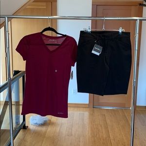 Hiking shirt and shorts